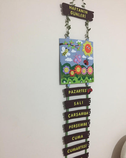 İNGİLİZCE GÜNLER DUVAR PANOSU