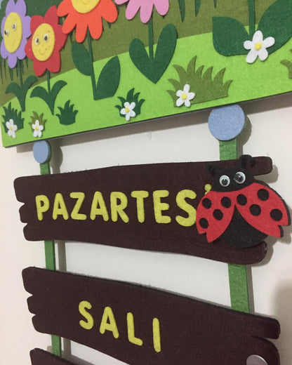 İNGİLİZCE GÜNLER DUVAR PANOSU