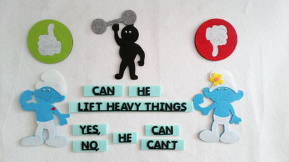 THE ADJECTIVES AND THE ABILITY (can/ can’t ve şirinler temalı sıfatlar )