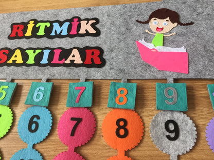 RİTMİK SAYILAR DUVAR PANOSU