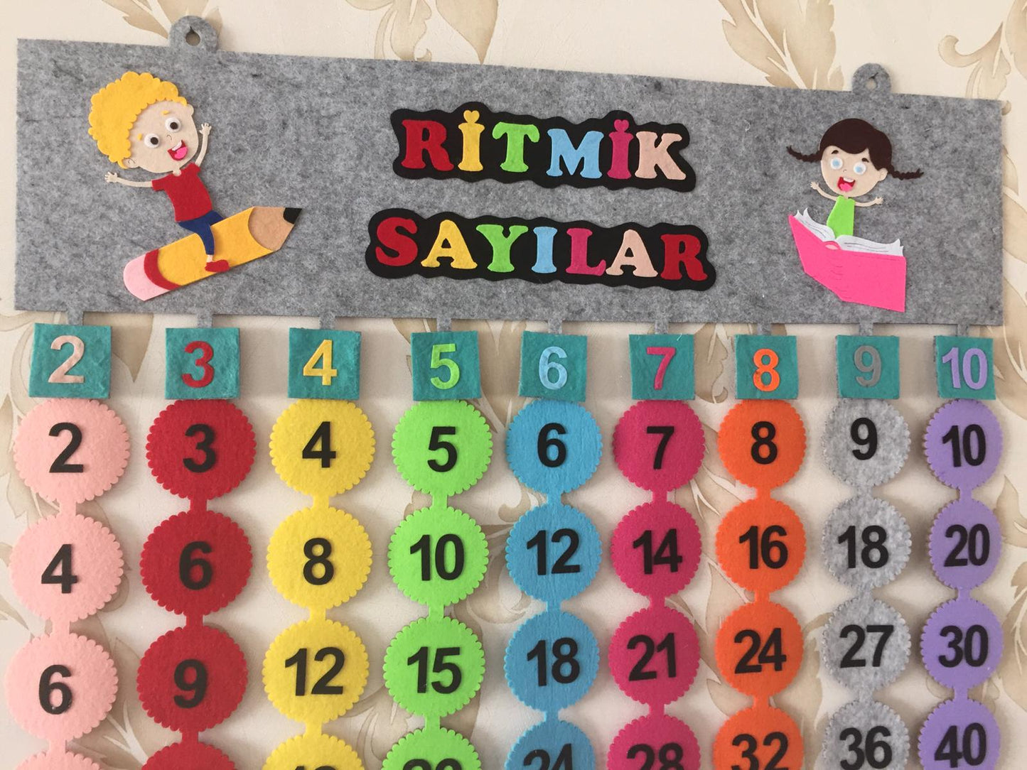 RİTMİK SAYILAR DUVAR PANOSU