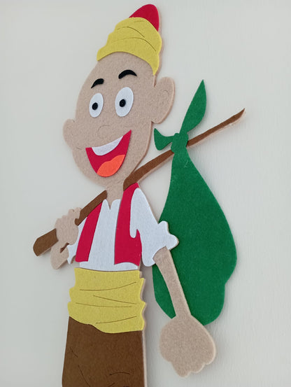 Keloğlan duvar figürü