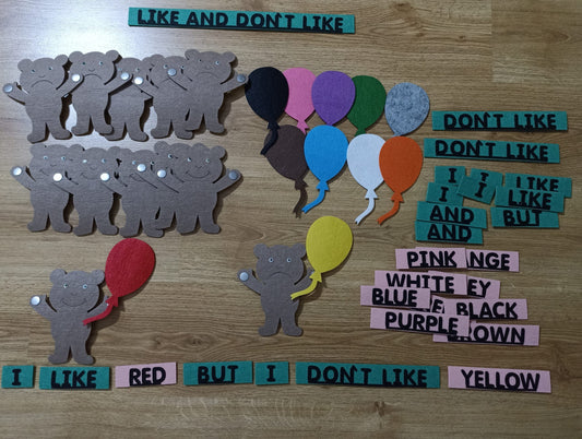 Renkler ve likes /dislikes seti