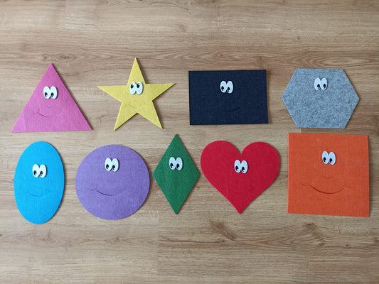 Sevimli şekiller duvar görseli