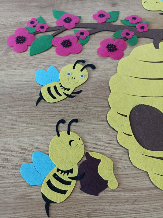 Bal böcekleri sınıf kapı süsü