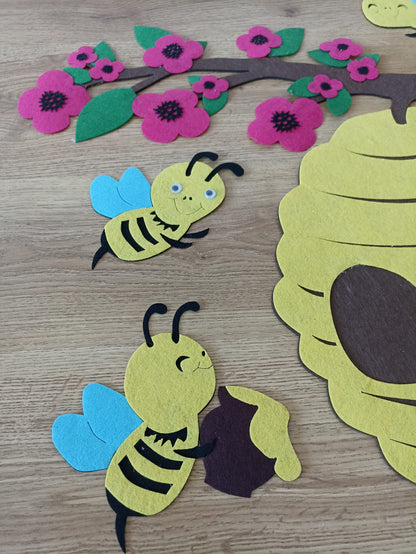 Bal böcekleri sınıf kapı süsü