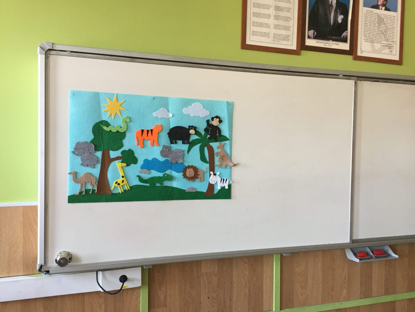 VAHŞİ YAŞAM TEMALI ZEMİN VE VAHŞİ HAYVANLAR