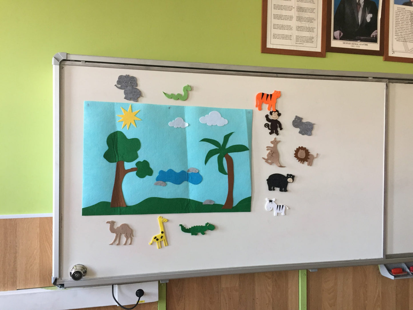 VAHŞİ YAŞAM TEMALI ZEMİN VE VAHŞİ HAYVANLAR