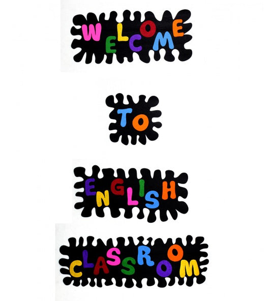 WELCOME TO ENGLISH CLASSROOM DUVAR YAZISI