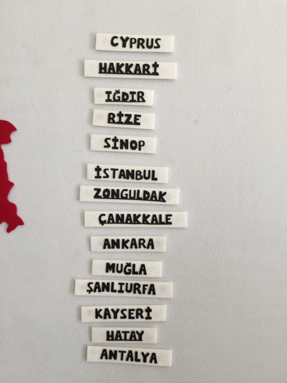 TÜRKİYE HARİTASI VE ŞEHİRLER